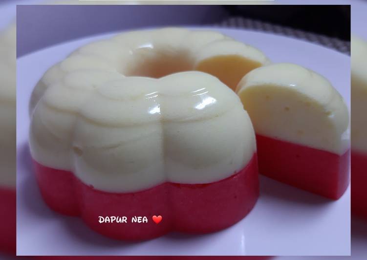 Pudding Susu Merah Putih
