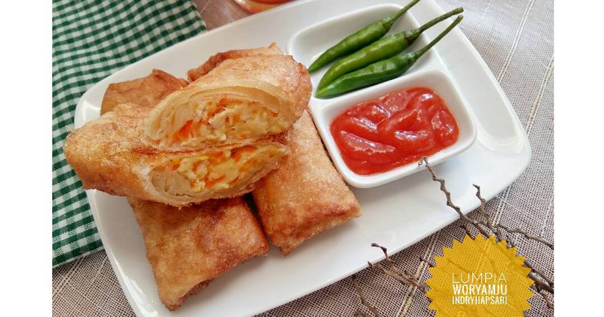  Resep  Lumpia WorYaMJu Wortel Ayam  Keju pr risolesdkk 