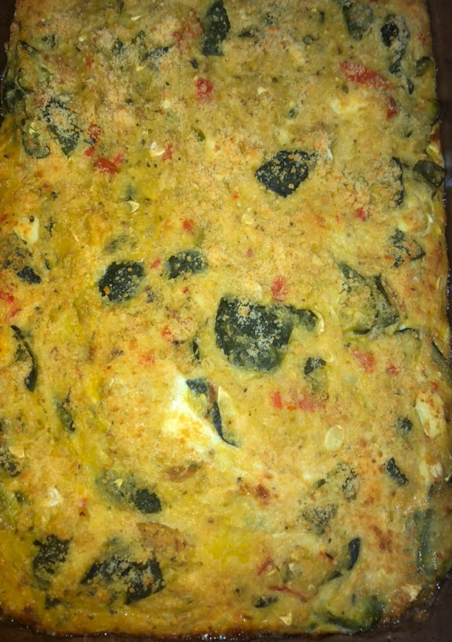 Una foto de Souflé de pollo y zapallitos!!
