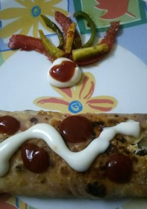 ફ્યુઝન ફ્રેન્કી રેસીપી મુખ્ય ફોટો