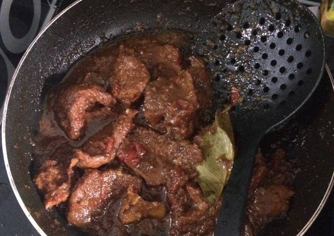 Semur daging pedas ala Neng lin