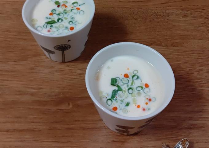 Simple Way to Make Quick ★Easy microwave soy milk soup★