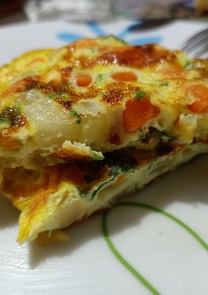 Foto di Frittata di albumi con carote e finocchi