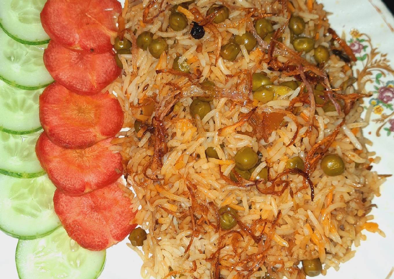 Spicy Green Peas Biryani