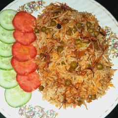 Spicy Green Peas Biryani A picture of Spicy Green Peas Biryani.