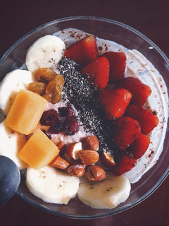 Hình của món 🍌Yến Mạch Sữa Chua (overnight oats) Eat Clean.