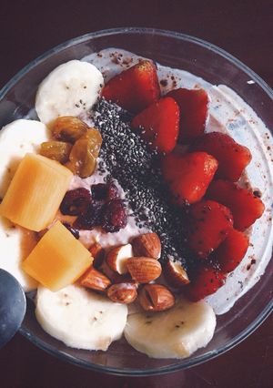 Hình của món 🍌Yến Mạch Sữa Chua (overnight oats) Eat Clean.