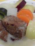 Pot-au-feu with soy milk