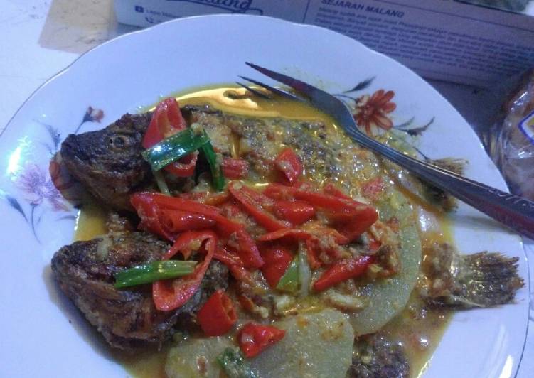 Cara memasak Mujair santan pedas yang simpel