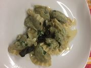 Una foto di ripieno ravioli