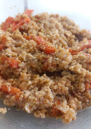 Una foto de Revuelto de quinoa