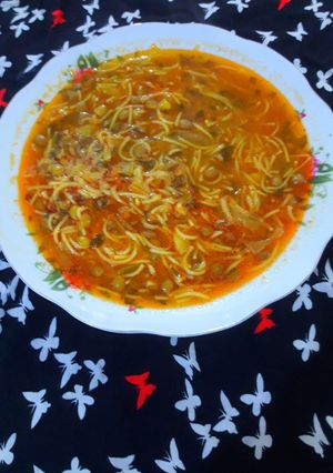 عکسی از دستور 🥣سوپ ساده عدس🥣