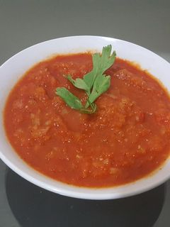 صورة لوصفة صلصة الدقوس