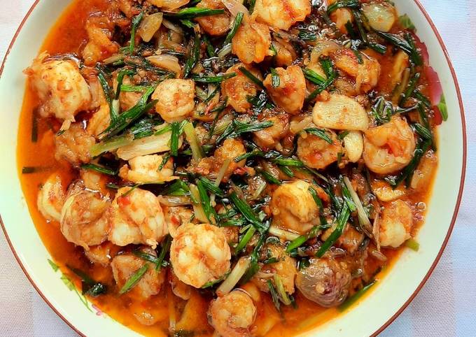 Sambal Udang Bawang Rambut