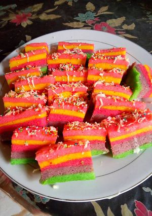 Foto resep Rainbow cake kukus ny.liem
