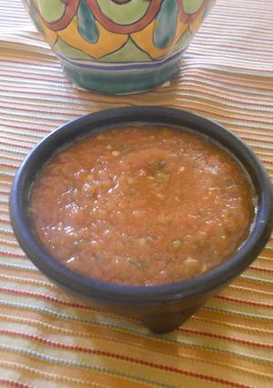 Una foto de Salsa para antojitos Mexicanos