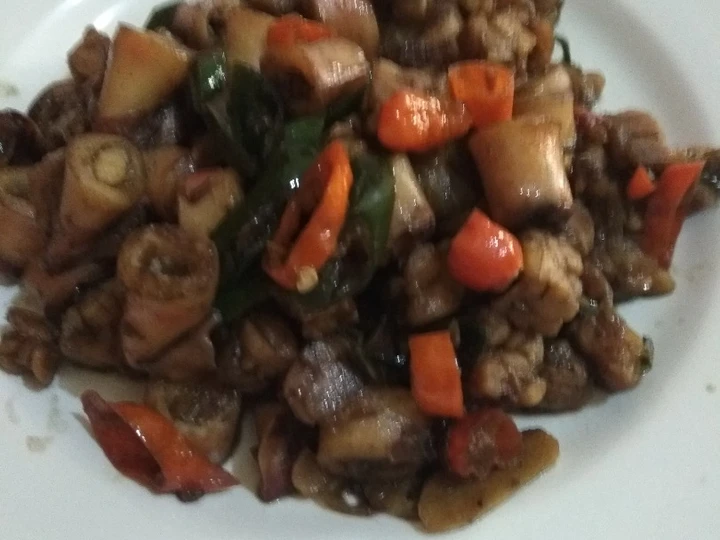 Langkah Gampang Menyiapkan Resep  Tumis Cumi Asin cabe hijau tempe yang Enak Banget, Menggugah Selera