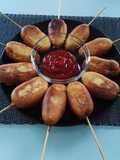 Ζουμερά corn dogs 