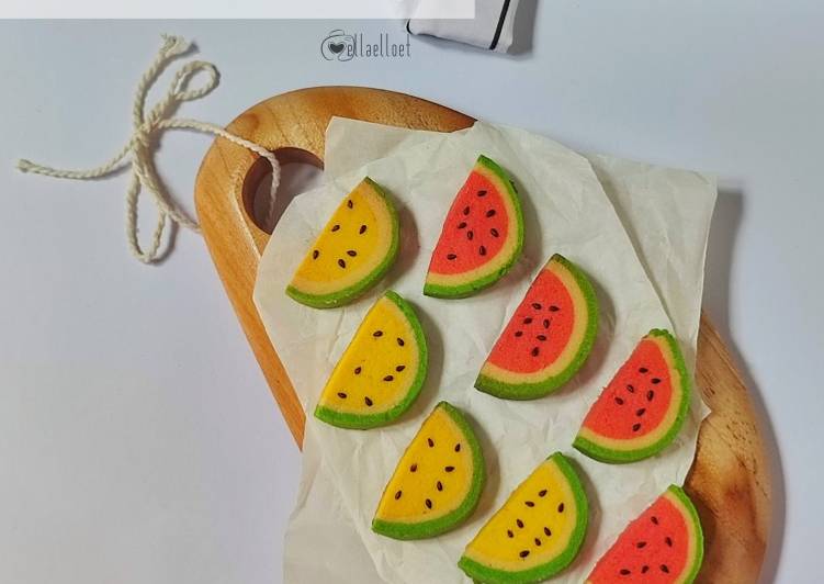 Resep Terbaru Watermelon Cookies Sedap Nikmat