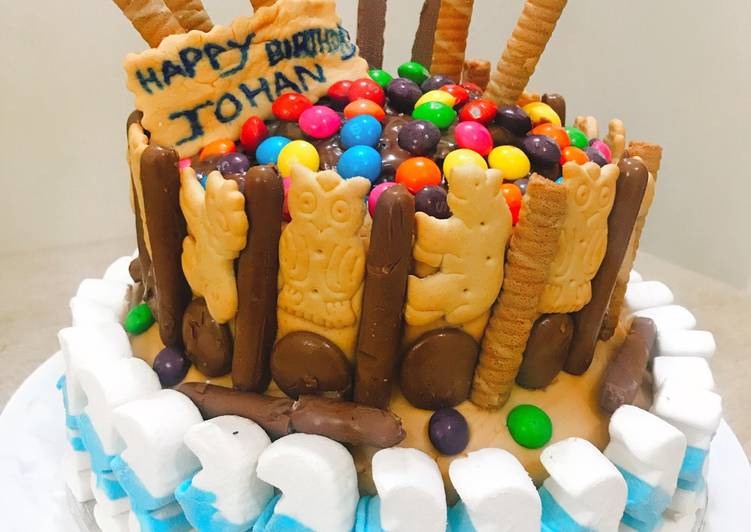 Recipe of Speedy Nutella kiddies frosted choco and vanilla cake