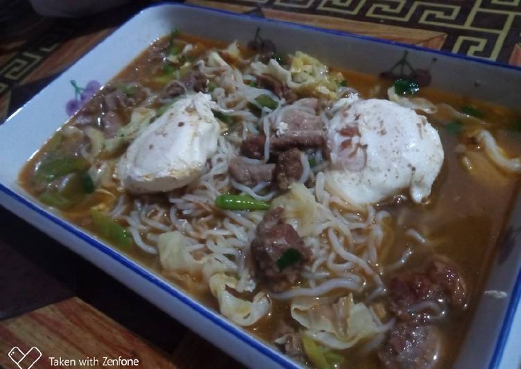 Resep Soto Mie masak lemak #ketopad Super Enak