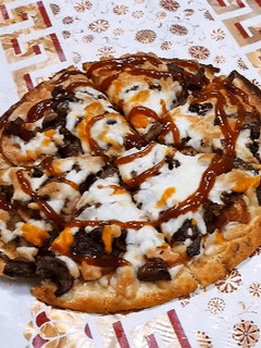 عکسی از دستور 🍕 پیتزا کبابی 🤩🤤😋
