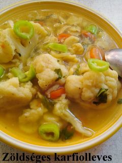Zöldséges karfiolleves 🥣 recept fotója
