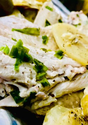 Una foto de FILETES DE 🐟PEJERREY🐟 AL LIMÓN (en horno eléctrico)
