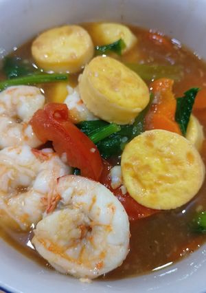 Foto resep Udang Tofu Saus Tiram