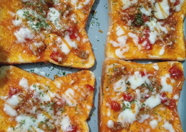 urutan Membuat Pizza roti tawar Anti Gagal