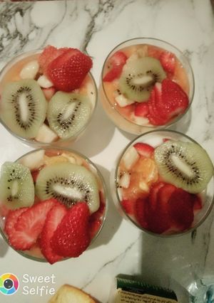 صورة لوصفة سلطة فواكه 🍊🍏🍓🍌