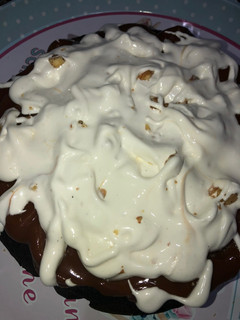 Una foto de Brownie con cacao amargo y harina de algarroba👌😋