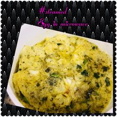 Steamed egg in microwave A picture of Steamed egg in microwave.