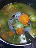 Sayur sop oyong / gambas, wortel, soun