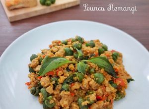 Foto resep 895. Tumis Oncom Leunca Kemangi