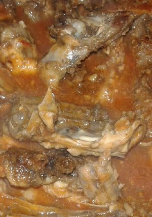 A picture of Hot sauce marinated chicken.