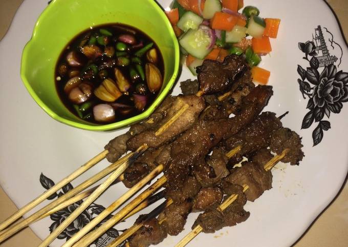 STEP-BY-STEP GUIDE!  How to Make Sate Sapi Sederhana