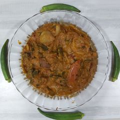 A picture of Bhindi do Pyaza.