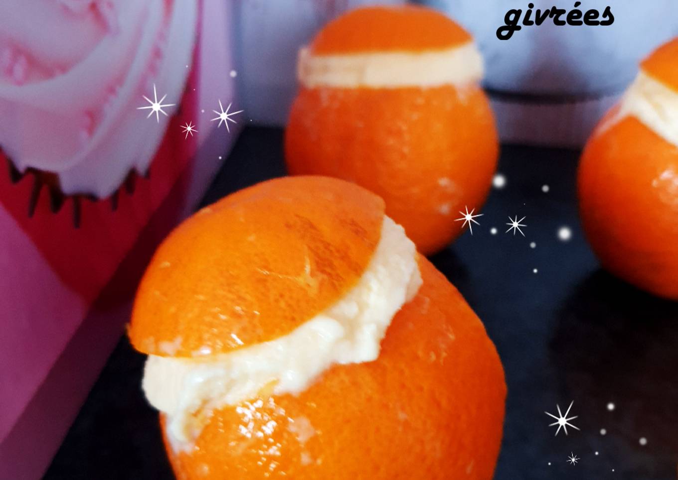 Oranges givrées glace oranges yaourts 🍊 #monlivredecuisine