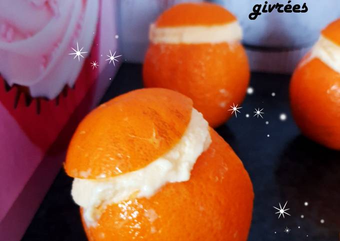 Oranges givrées glace oranges yaourts 🍊 #monlivredecuisine