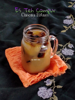 Foto resep Es Teh Campur Cincau hitam