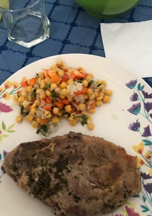 Una foto de Ensalada de Garbanzos