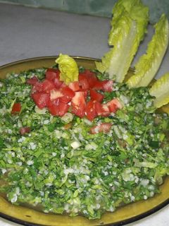 صورة لوصفة تبولة 🌿🍅🍋🍜