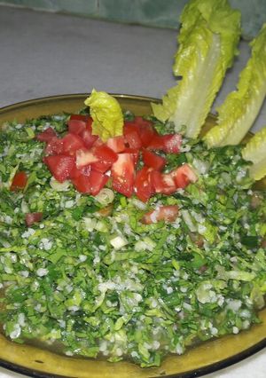 صورة لوصفة تبولة 🌿🍅🍋🍜