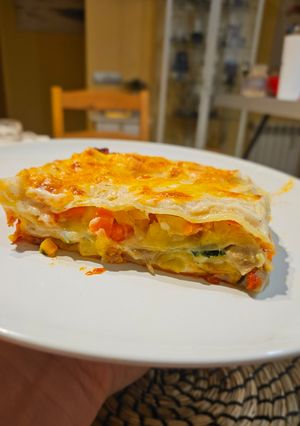 Una foto de Lasaña de verduras