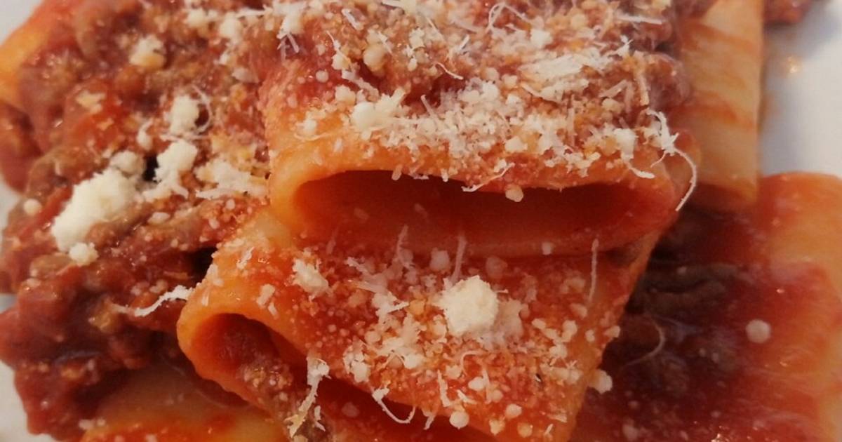 Paccheri al ragù napoletano Recipe by Miss Fluffy&amp;#39;s Cooking (Angie&amp;#39;s ...