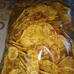 Chilli potato chips A picture of Chilli potato chips.