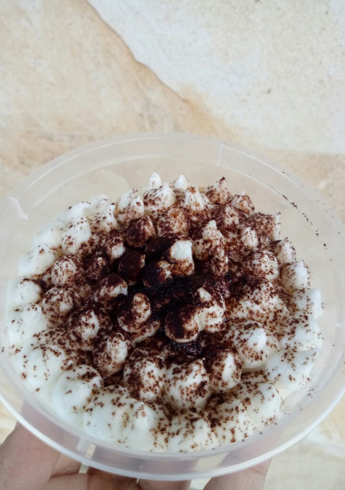 Foto resep Egg drops tiramisu