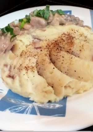Una foto de Puré de papas rústicas
