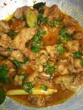 22.tumis leher dan brutu ayam dengan kemangi